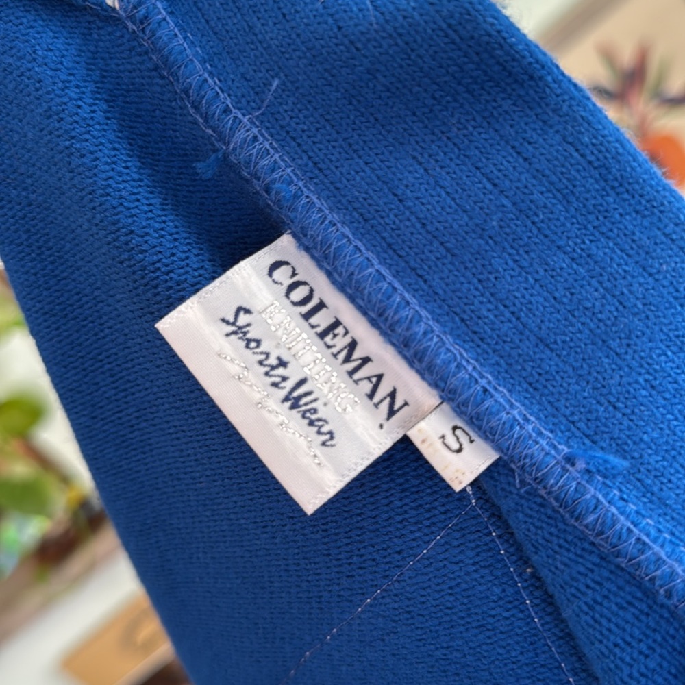 Cyprus Varsity Cardigan - Blue and Yellow - Picture 9 of 10